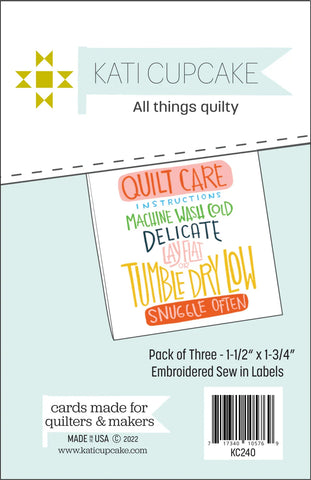 Quilty Instructions Sew In Labels by Kati Cupcake