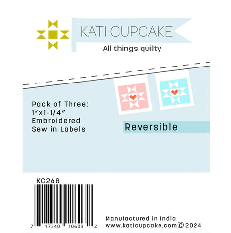Heart Star Block Sew In Labels by Kati Cupcake