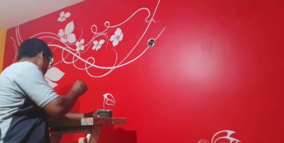 wall paint available in 4 different color