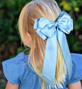 girls hair ribbon clip