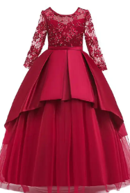 5-7 year old girls party wear dress